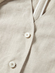 Women's Casual Linen Detachable-Lining Blazer