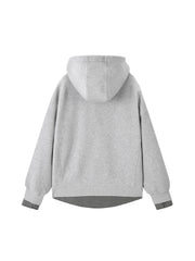 Women's Casual Collegiate Plaid Sweatshirt Jacket