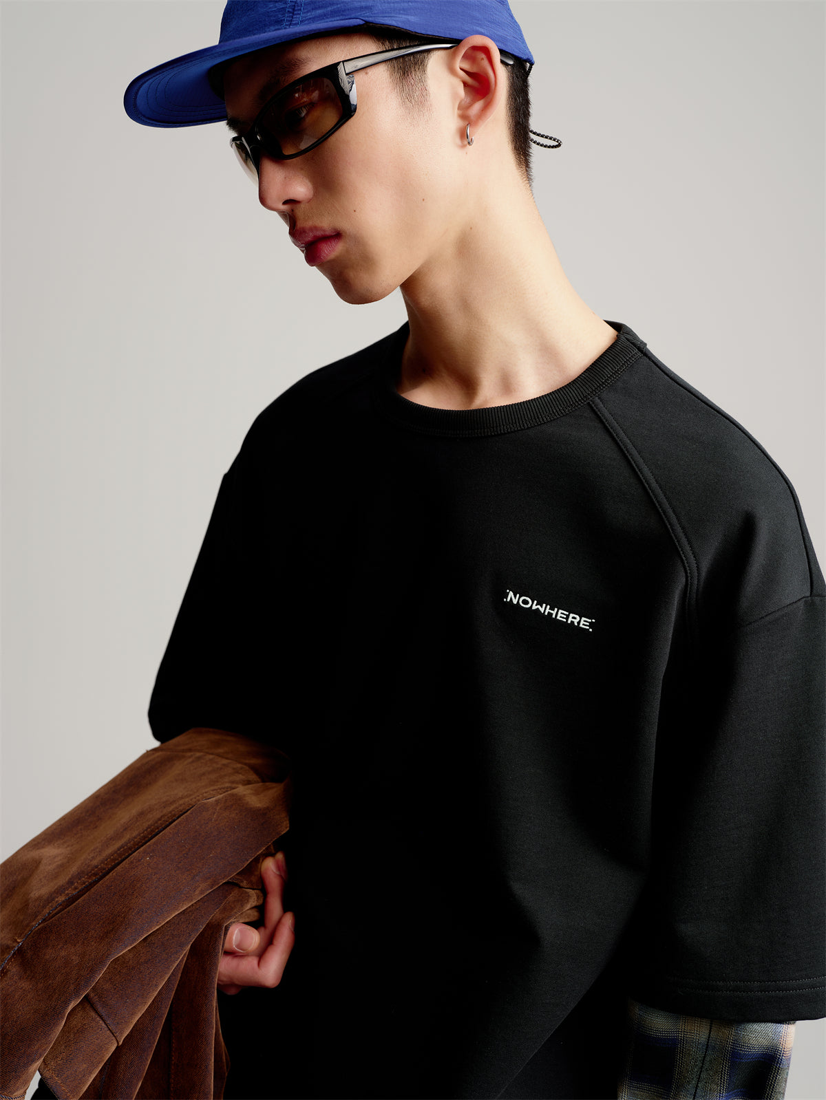 Men's Layered-Look Panel Long-Sleeve T-Shirt
