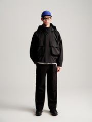 Men's Drawstring Outdoor Hooded Jacket