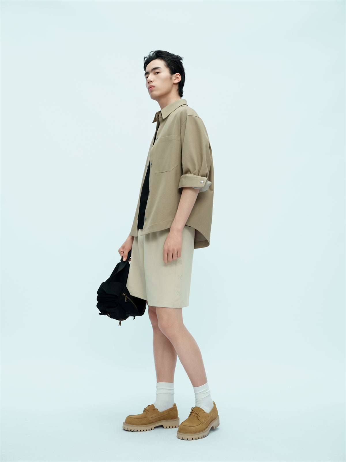 Men's Solid Oversized Shirt