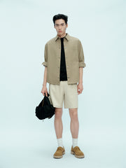Men's Solid Oversized Shirt