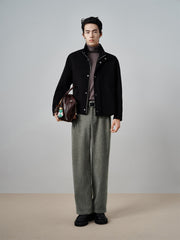 Men's Textured Jacquard Casual Pants