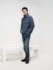 Men's Elastic-Waist Straight Jeans