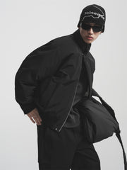 Men's Down Jacket with 3D Back Embroidery