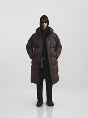 Men's Long Hooded Ultra-Warm Down Coat