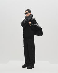 Men's Wide-Leg Cargo Pants with Drawstring Cuffs