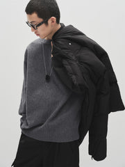 Men's Textured Solid Pullover Sweater