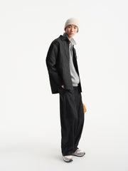 Men's Raw Indigo Washed Wide-Leg Jeans