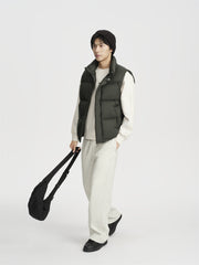Men's Oversized Solid Down Vest