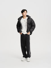 Men's Oversized Stand-Collar Goose Down Jacket