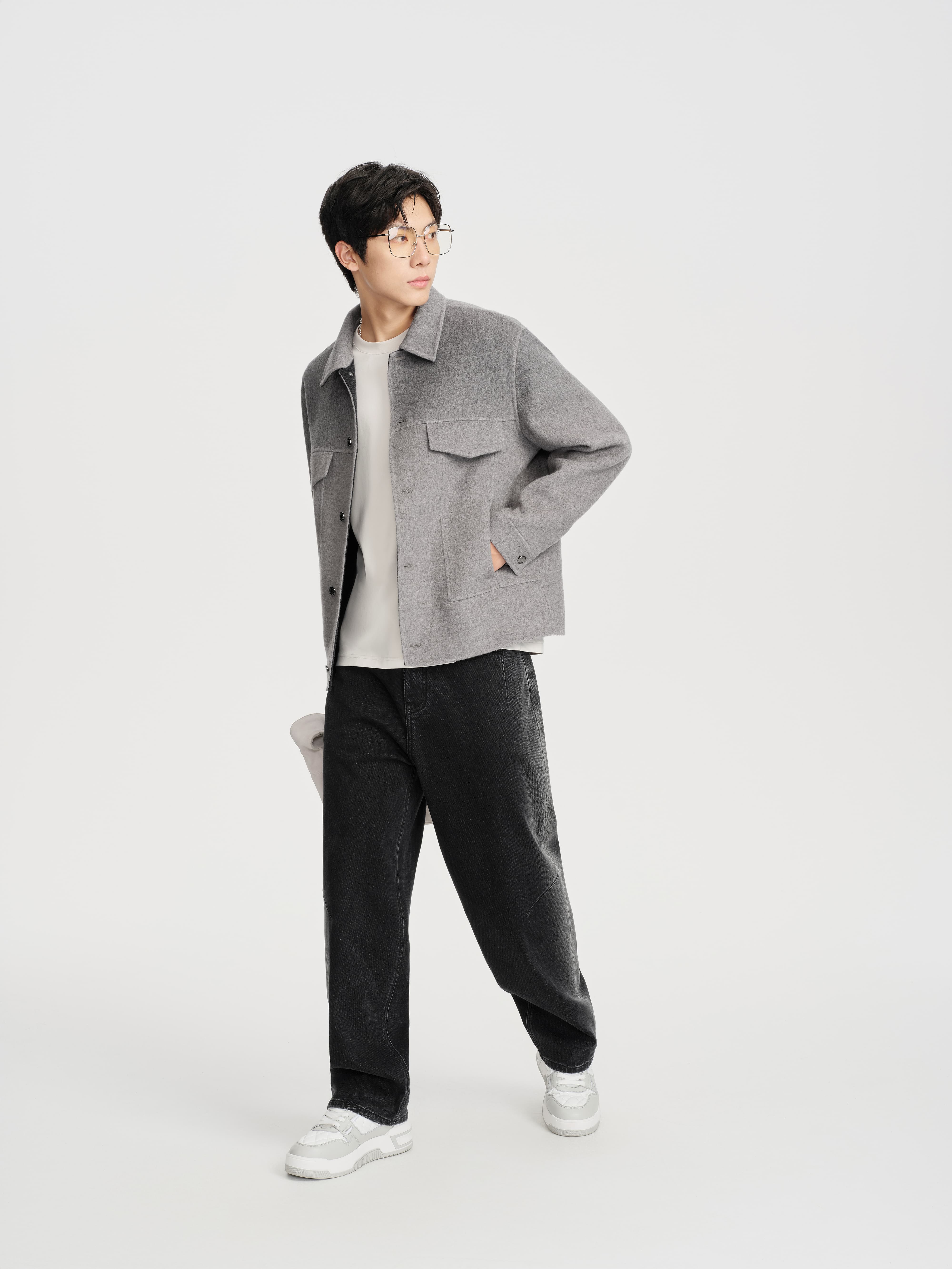 Men's Side-Ombre Straight Jeans