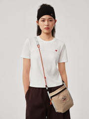 Women's Cropped Slim-Fit T-Shirt