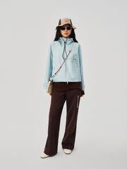 Women's Oversized Jacket with Hidden Hood