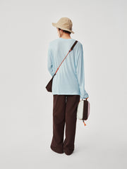 Women's Oversized Lyocell-Wool Blend T-Shirt