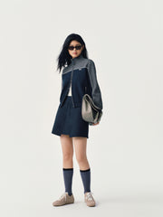 Women's Contrast Dual-Zip Knit Cardigan