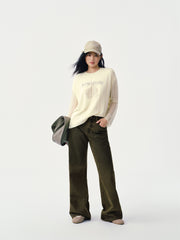 Women's Cotton Sparkle Straight-Leg Jeans