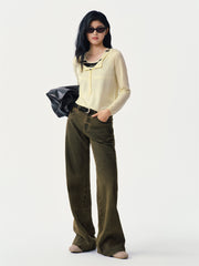 Women's Cotton Sparkle Straight-Leg Jeans
