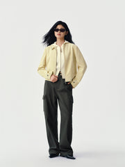 Women's Utility Wide-Leg Curved Pants