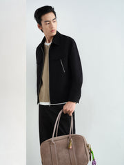 Men's Textured Jacquard Commuter Jacket