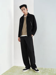 Men's Textured Straight-Leg Casual Pants