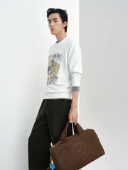 Men's Graphic Print Crewneck Sweatshirt