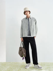 Men's Allover Textured Jacquard Shirt