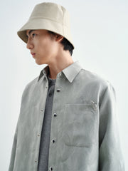 Men's Allover Textured Jacquard Shirt