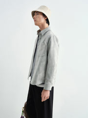 Men's Allover Textured Jacquard Shirt