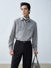 Men's Loose-Fit Denim Shirt