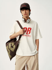 Men's Crewneck Letter-Print T-Shirt