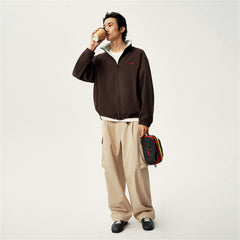 Men's Hooded Jacket with Contrast Lining