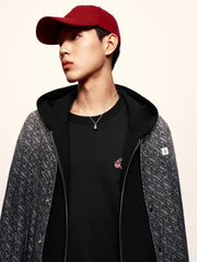 Men's Gradient Jacquard Long-Sleeve Shirt