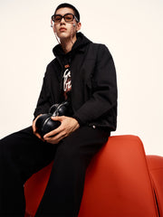 Men's Allover Jacquard Padded Jacket