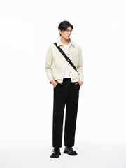 Men's Jacquard Drawstring Casual Pants