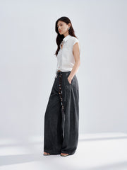 Women's Irregular Twist Batwing Sleeve Shirt