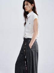 Women's Irregular Twist Batwing Sleeve Shirt