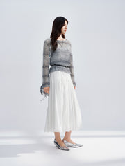Women's loose hollow-out oversized blouse