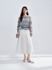 Women's loose hollow-out oversized blouse
