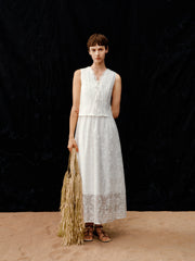 Women's Lace Mock Two-Piece Dress