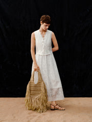 Women's Lace Mock Two-Piece Dress