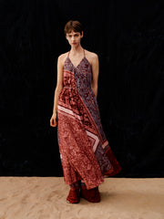 Women Bohemian Resort Spaghetti Strap  Dress
