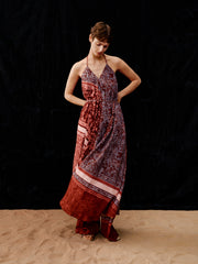 Women Bohemian Resort Spaghetti Strap  Dress