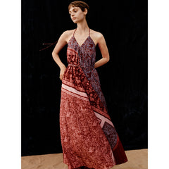 Women Bohemian Resort Spaghetti Strap  Dress