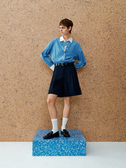 Women's Oversized Striped Shirt  [Available only in China]