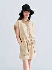 Women's Workwear Romper Casual Shorts