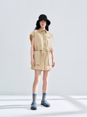 Women's Workwear Romper Casual Shorts