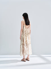 Women's Backless Spaghetti Strap Holiday Maxi Dress