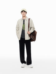Men's Loose-Fit Shirt with Back Print