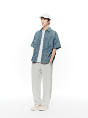 Men's Basic Knit Straight-Leg Pants